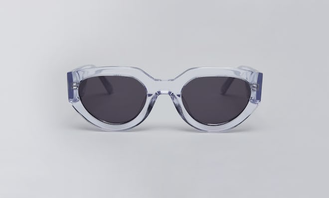  TURBO Unisex Acetate Sunglasses in Crystal and Smoke