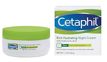 Cetaphil Rich Hydrating Night Cream with Hyaluronic Acid, 1.7 Ounce