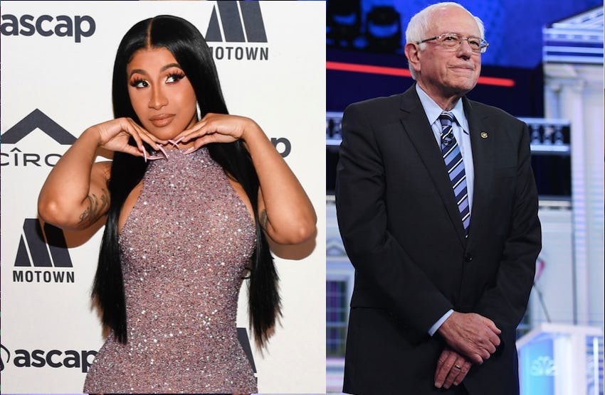 Cardi B Supports Bernie Sanders In A Tweet, But It's Not The First Time ...