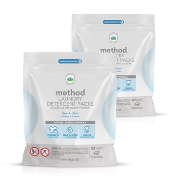 Method Laundry Detergent 2-Pack, Free + Clear (42 Loads per bag)