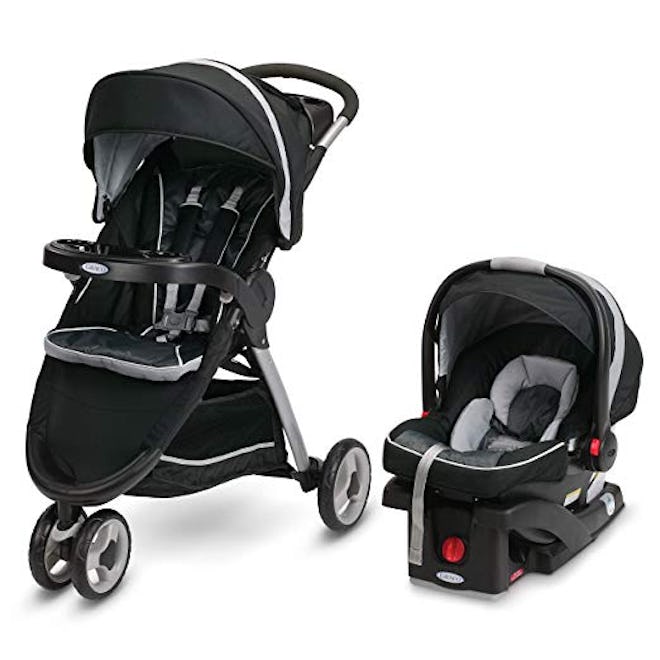 Fastaction Fold Sport Click Connect Travel System Stroller, Gotham, One Size