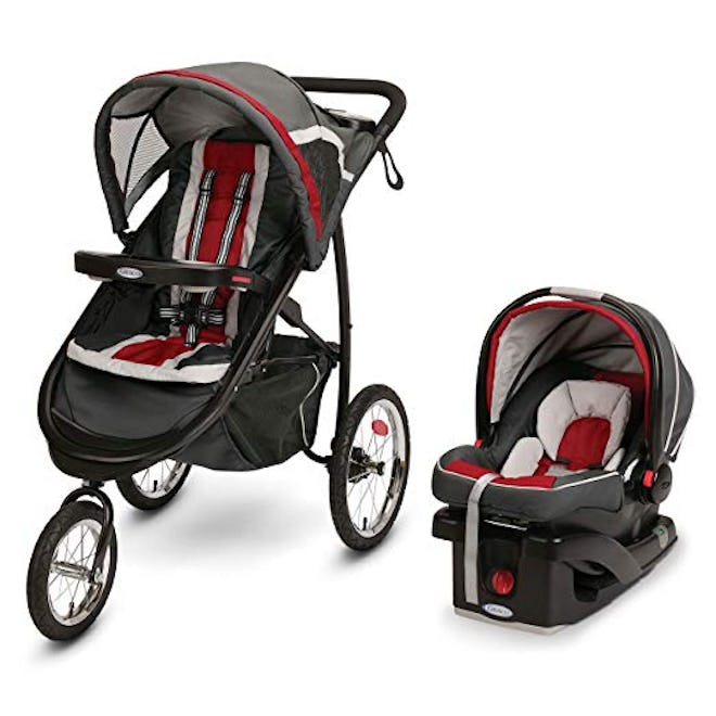 Fastaction Fold Jogger Click Connect Travel System, Chili Red