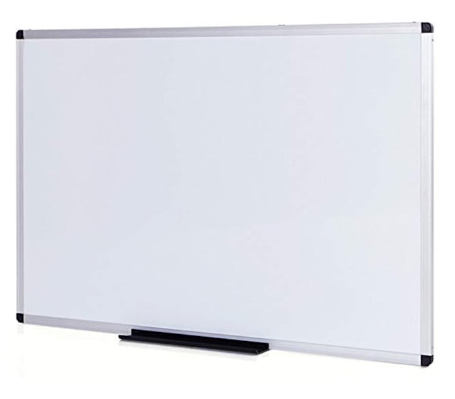 VIZ-PRO Magnetic Whiteboard/Dry Erase Board, 48 X 36 Inches