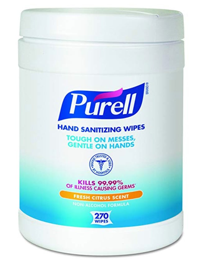 Purell Hand Sanitizing Wipes, Fresh Citrus Scent, 270 Count Alcohol-free formula Sanitizing Wipes in...