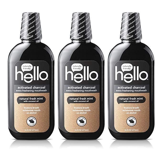 Hello Oral Care Activated Charcoal Mouthwash (3 Count)