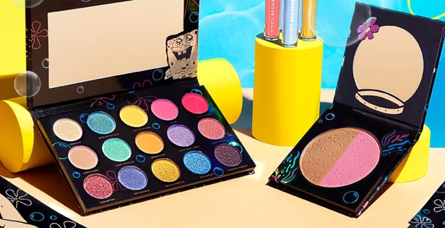 SpongeBob makeup shops collection