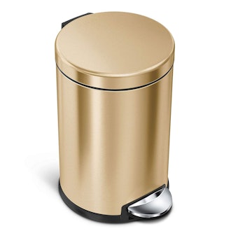 simplehuman Compact Stainless Steel Trash Can