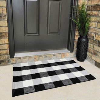 Checkmate Buffalo Plaid Doormat
