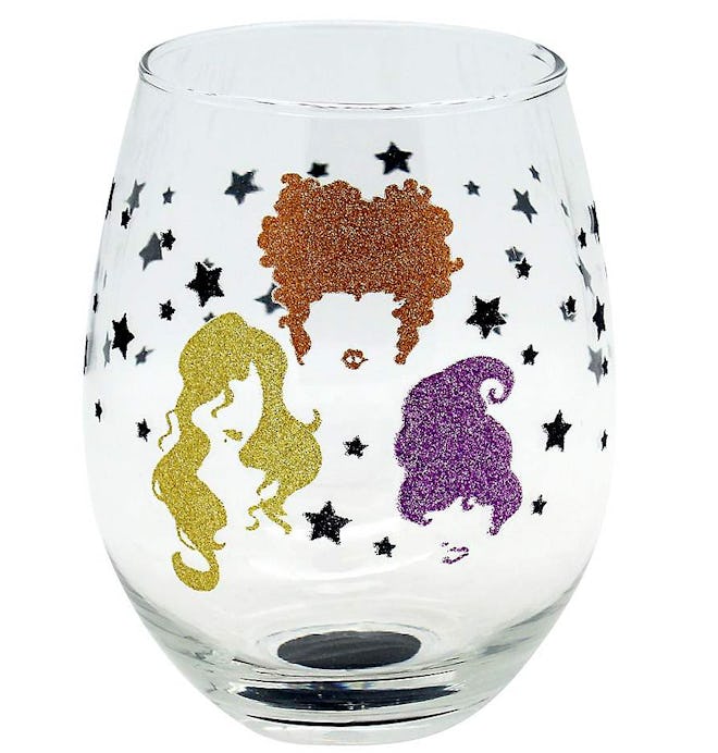 Sanderson Sisters Glittery Silhouette Stemless Glass