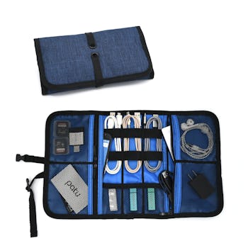 Patu Roll Up Electronics Accessories Organizer Case