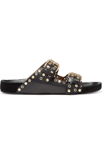 Lennyo Studded Leather Slides