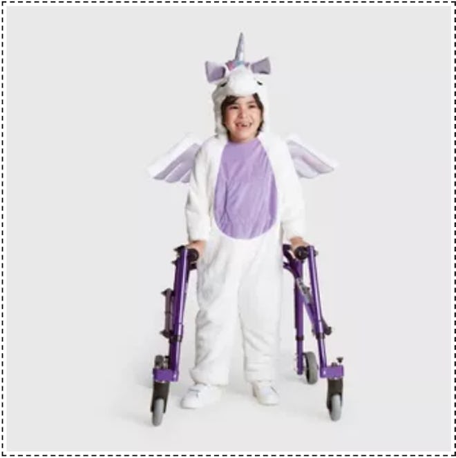 Kids Plush Adaptive Unicorn Halloween Costume