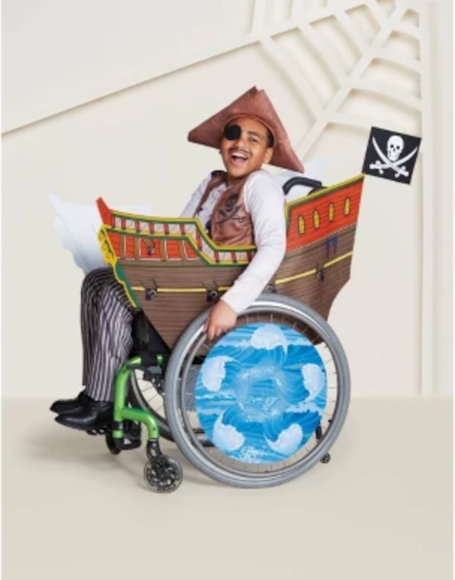 Adaptive Pirate Ship Halloween Costume Wheelchair Cover