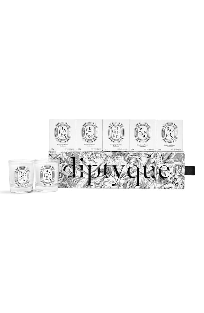 Diptyque Set of Five Travel Size Candles
