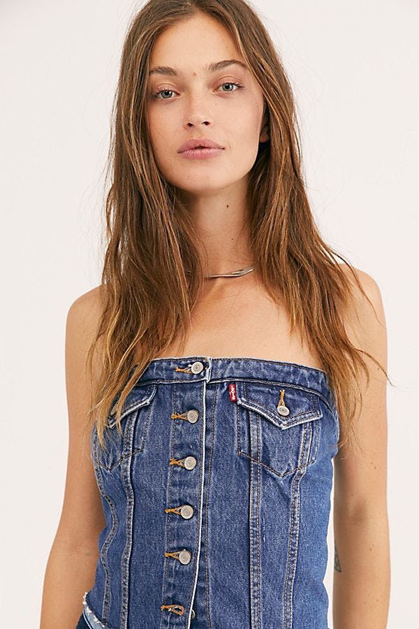 levis tube top