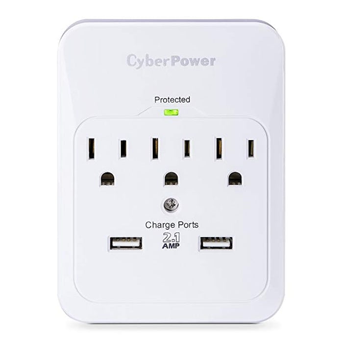 CyberPower 5 Outlet Surge Wall Tap 