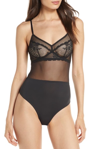 Classic Lace Underwire Thong Bodysuit