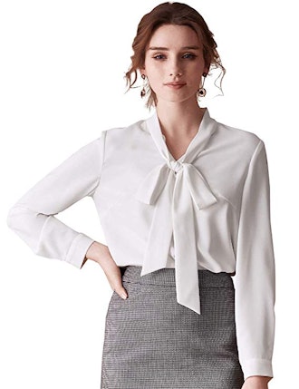 ROEYSHOUSE Chiffon Button-Down Shirt