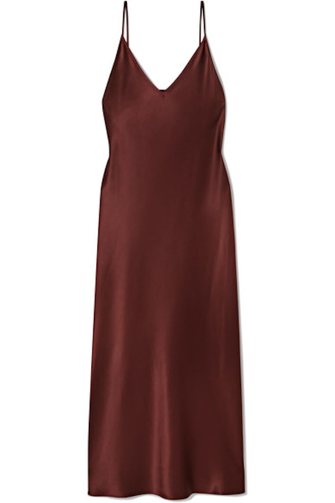 Clea Silk-Satin Midi Dress