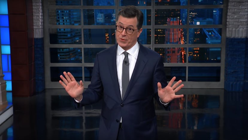 Stephen Colbert hosting 'The Late Show'