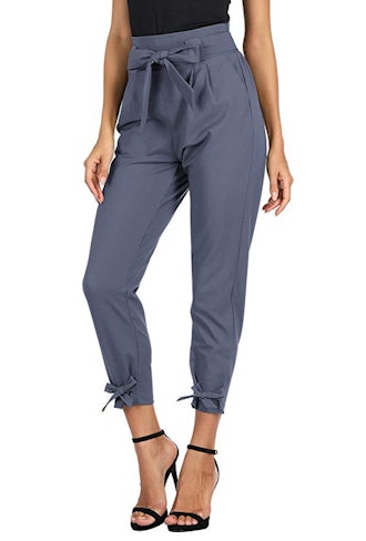 GRACE KARIN High-Waist Paper Bag Pant