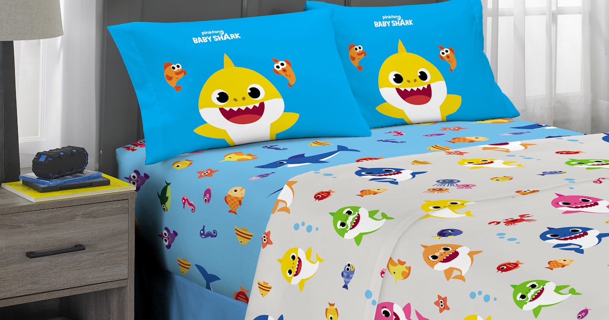 Baby Shark Bedding At Is, Will A Twin Sheet Set Fit Toddler Bed