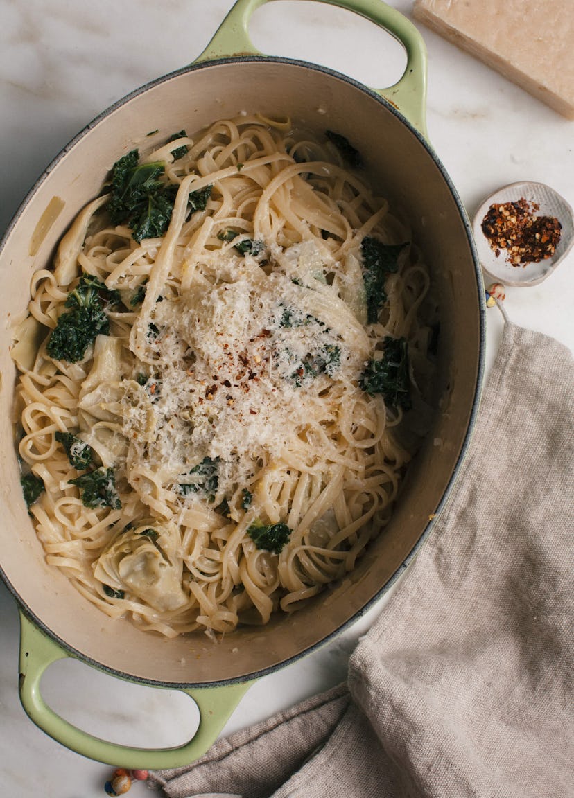 lemon artichoke pasta