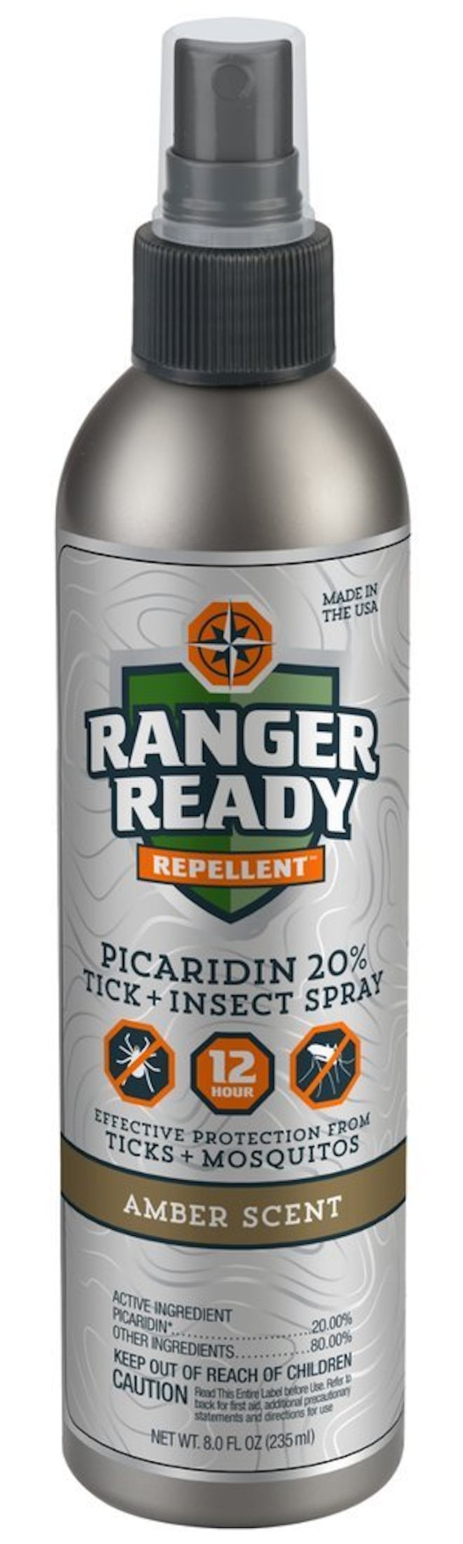 Ranger Ready Picaridin 20% Tick + Insect Repellent Fine Mist Spray