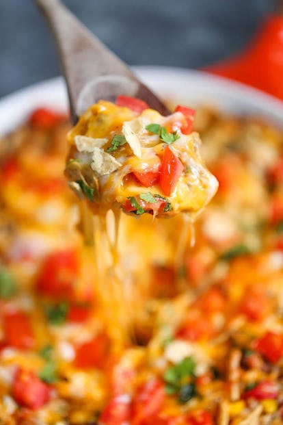 one pot nacho beef skillet