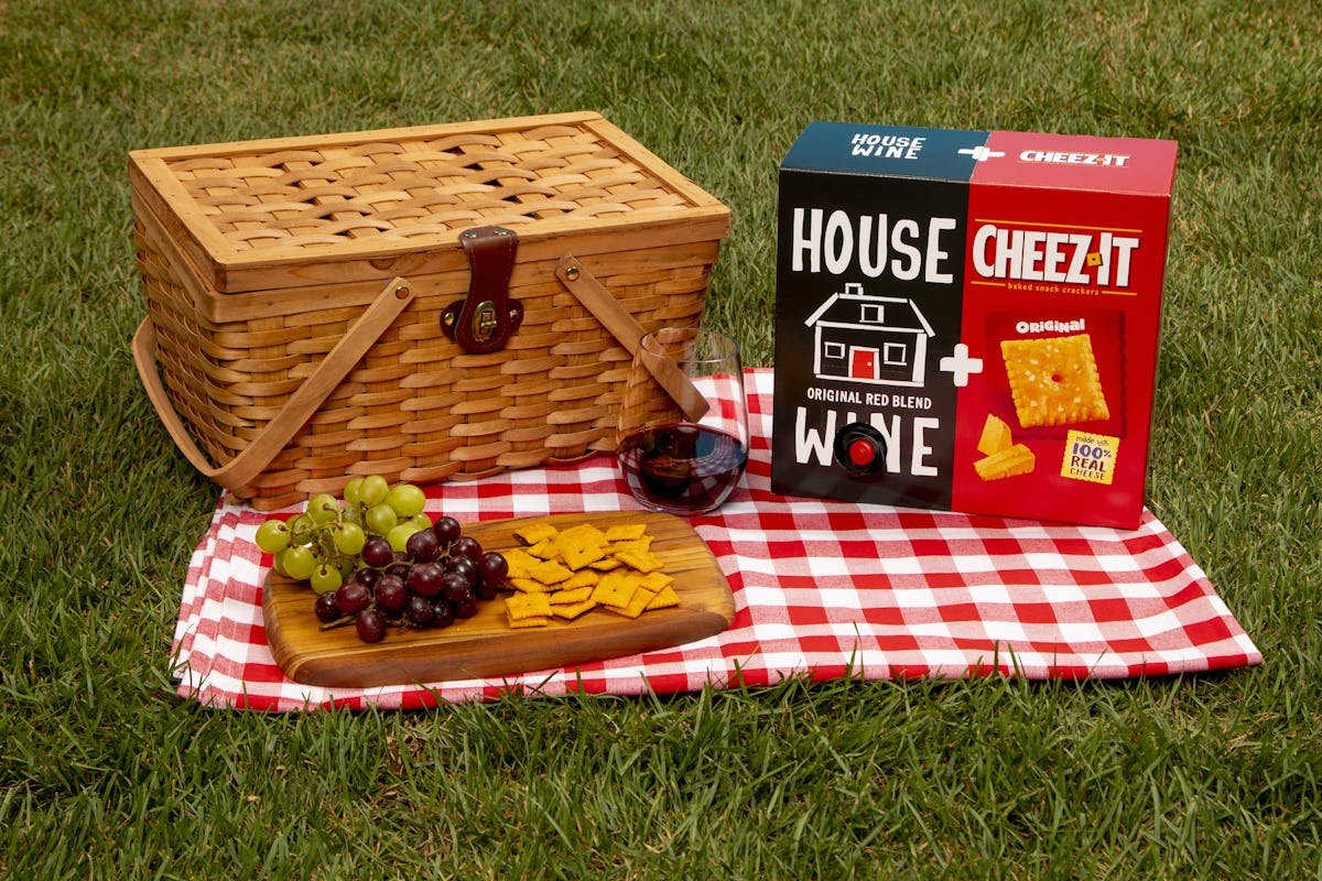 These House Wine & CheezIt Boxes Are The Ultimate Happy Hour Pairing