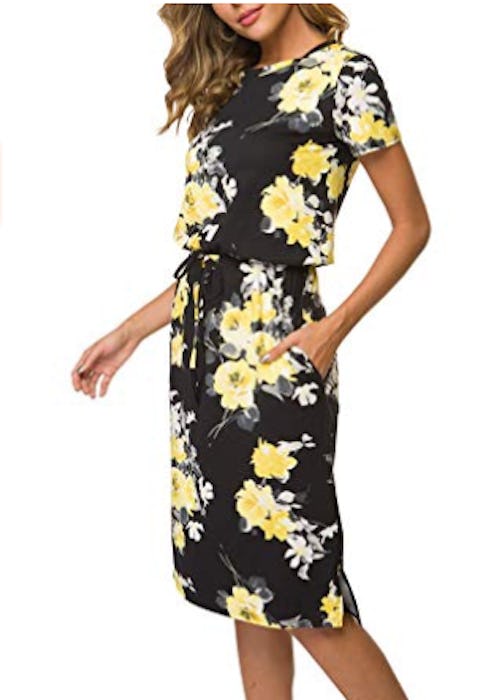 Simier Fariry Short Sleeve Midi Dress