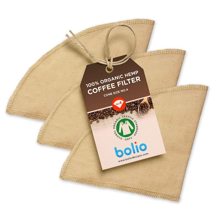 Bolio Organic Hemp Cone Coffee Filters (3-Pack)