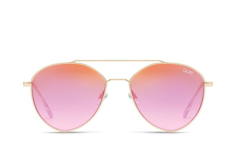 Dragonfly Sunglasses in MatteGld/Pink
