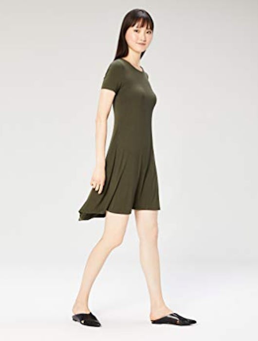 Daily Ritual Short Sleeve Crew Neck Dress 