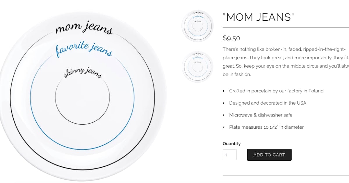 Skinny jeans deals mom jeans plate