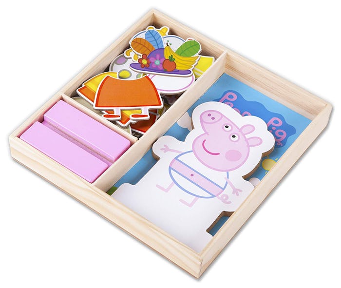 Peppa Pig Magnetic Wood Dress Up Puzzle