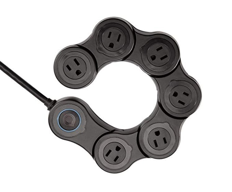 Quirky Pivot Power 6 Outlet Flexible Surge Protector Power Strip