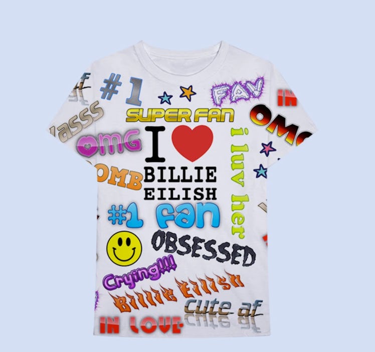 BILLIE EILISH X FREAK CITY SUPER FAN ALL OVER PRINT T-SHIRT + DIGITAL ALBUM