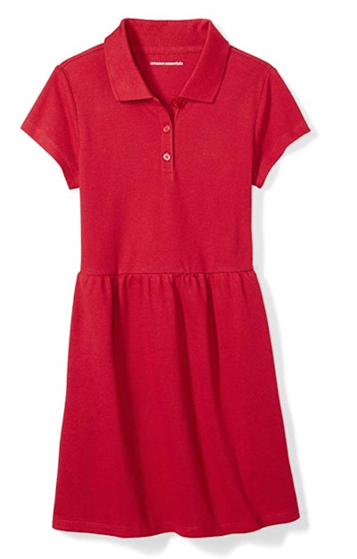 Amazon Essentials Girls' Short-Sleeve Polo Dress