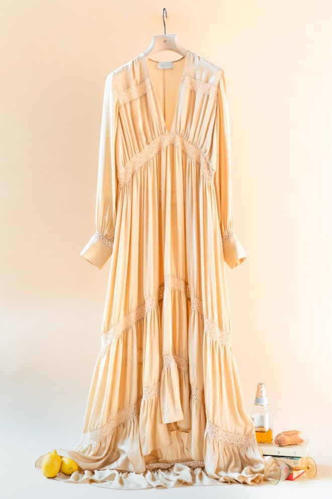 The Phoebe Long Sleeved Silk Layer Dress 