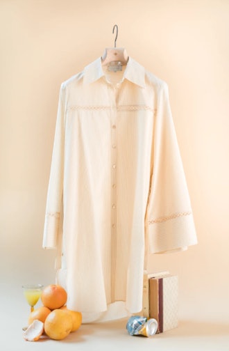 The Elsa Mini Cotton Silk Shirt Dress 