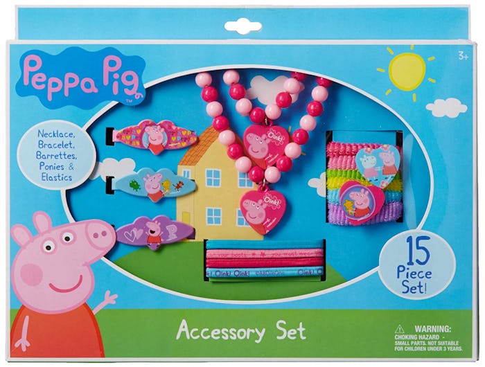  Peppa Pig Necklace, Bracelet, and Hair Accessory Set