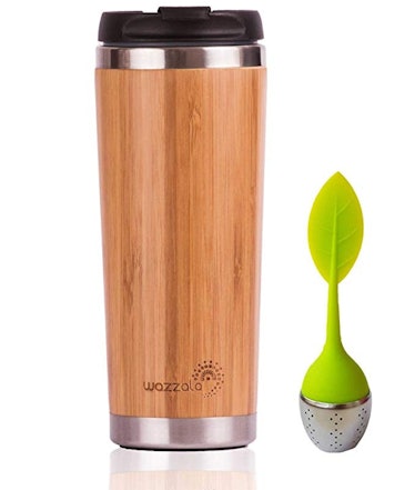 Wazzala Elegant Reusable Bamboo Eco Travel Mug