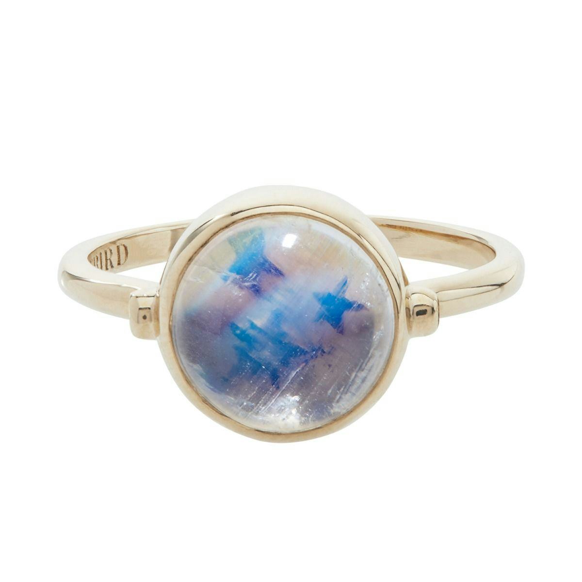 人気【catbird x Leith Clark】14K SLICE OF MOON DIAMONDリング Catbird x Leith Clark Jewelry Collection | Catbird