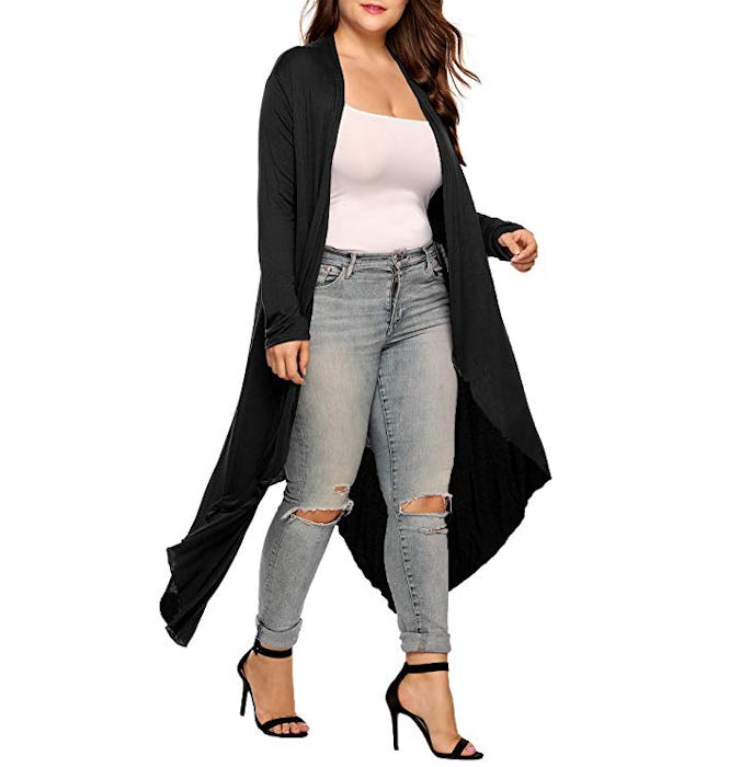 IN'VOLAND Women's Plus Size Long Cardigan