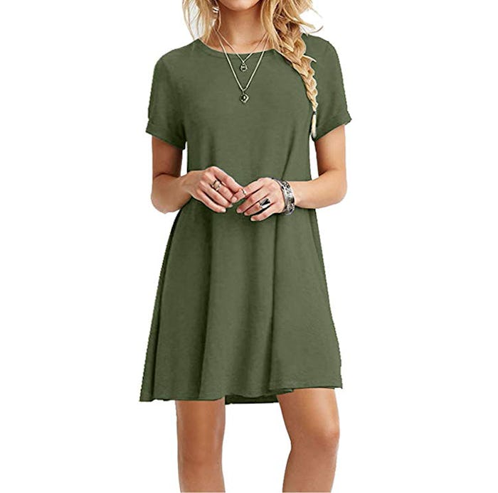 MOLERANI Women's Simple T-Shirt Dress