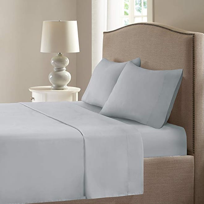 Comfort Spaces Coolmax Moisture Wicking 4 Piece Set Smart Bed Cooling Sheets for Night Sweats