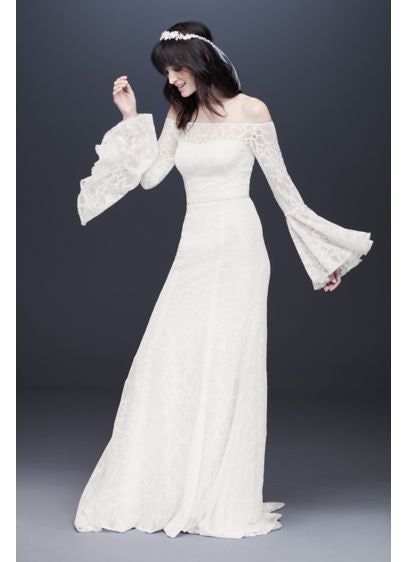 david's bridal boho dress