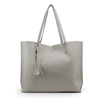 Oct17 Faux Leather Tote Bag