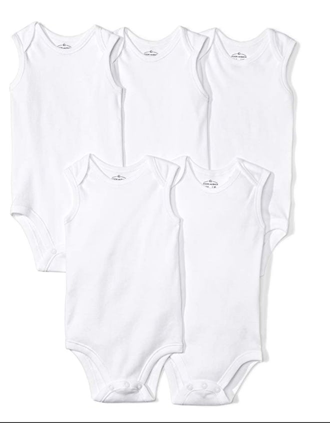 Baby Set of 5 Organic Sleeveless Bodysuits